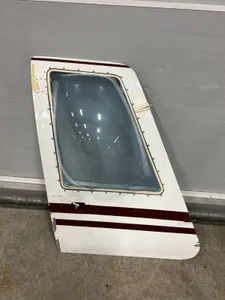 Bell 206 Helicopter Right Pilot Door with Bubble (Vertical Reference) Window